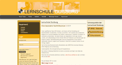 Desktop Screenshot of lernschule-duisburg.de